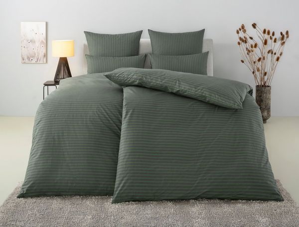 Bruno Banani Bettwäsche Jassen, Renforcé-Tencel™ Lyocell, 2 teilig, moderne Bettwäsche aus Baumwolle, Streifen-Design, mehrere Qualitäten