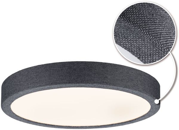 Paulmann 71053 LED Panel Cosara rund 300mm Dunkelgrau 3000K IP44