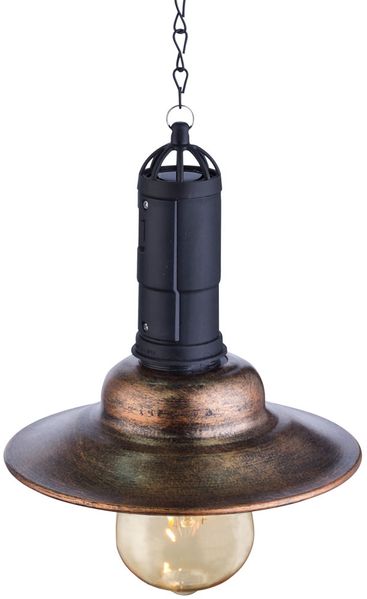 LED Solar Hängeleuchte Metall dunkel, Glas, H 50 cm