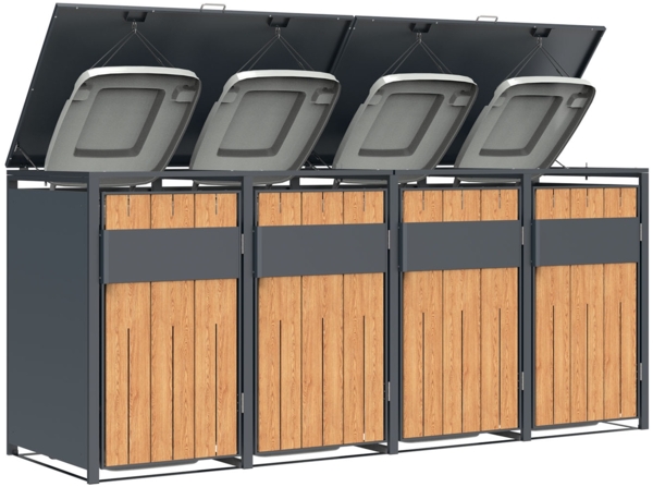 Westmann Varius 4 | Metall Mülltonnenbox 4er |