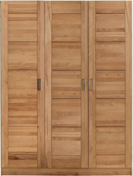 ELFO Kleiderschrank Kleiderschrank Tollow Schrank Kernbuche massiv geölt 3türig B 152cm