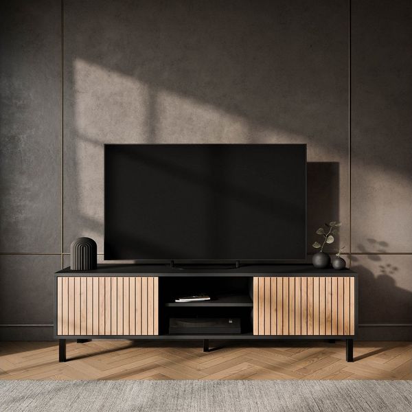 Planetmöbel TV-Board LIORA TV-Schrank 150 cm (TV-Schrank für Wohnzimmer, stehend), Fernsehschrank ideal für Fernseher bis zu 65 Zoll