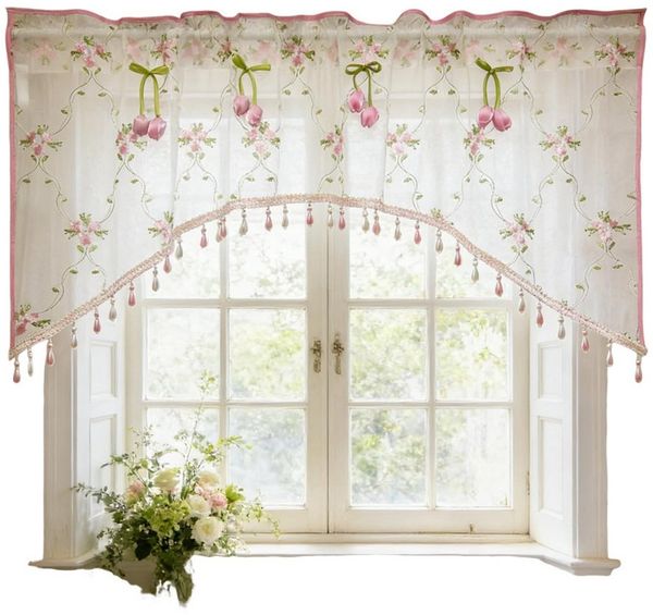 Agger Scheibengardine Bistrogardine Küche Küchengardinen Fenstergardinen Tür Vorhänge (1 St), für Wohnzimmer modern Küchenvorhang Vorhänge