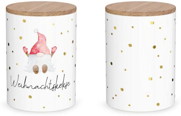 Vorratsbehälter Vorratsdose Plätzchendose Weihnachten la vida Wichtel 308173