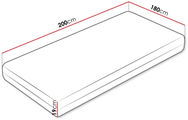 Taschenfederkernmatratze Orlean Visco, 180x200 cm Bild 3