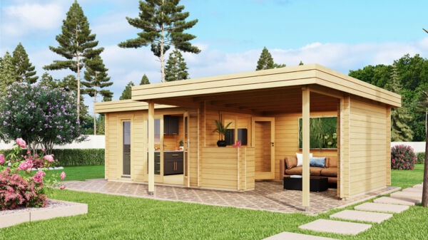 Fjordholz Gartenlounge Modell Romie 70 Natur