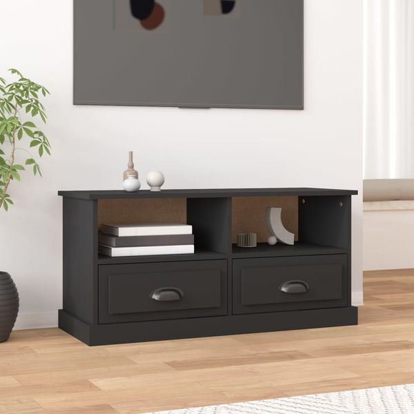 vidaXL TV-Schrank Schwarz 93x35,5x45 cm Holzwerkstoff 816465