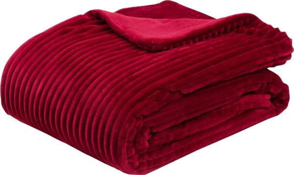Wohndecke Cordoptik, Gözze, mit Glanzeffekt, Kuscheldecke