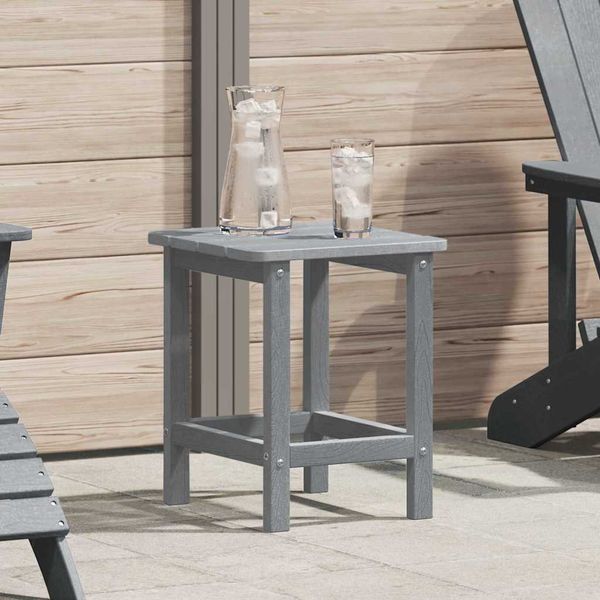 vidaXL Beistelltisch Hellgrau 38 x 38 x 46 cm Polyethylen 42006636