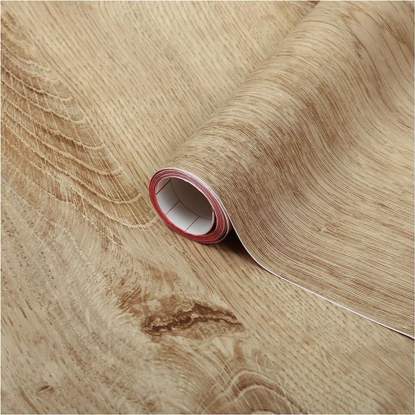 d-c-fix Möbel-Klebefolie Ribbeck Oak, 45 cm x 2 m - abwaschbare und selbstklebende Deko-Folie für Küche, Schrank, Tisch & Fensterbank - modern & nachhaltig