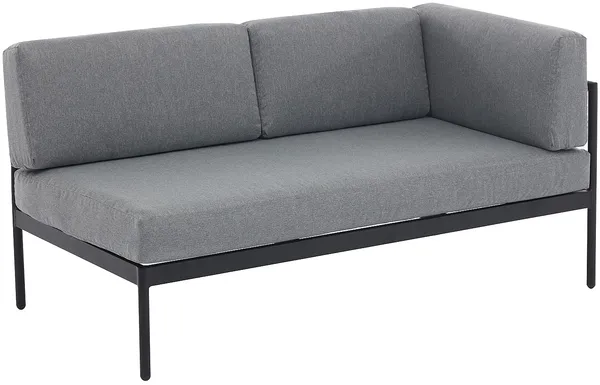 Vente-unique - GUIOMAR Gartensitzgruppe Metall Beige - B 151 cm x H 62 cm x L 250 cm Bild 2