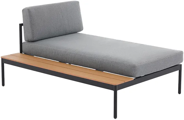 Vente-unique - GUIOMAR Gartensitzgruppe Metall Beige - B 151 cm x H 62 cm x L 250 cm Bild 4
