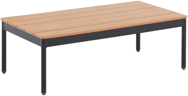 Vente-unique - GUIOMAR Gartensitzgruppe Metall Beige - B 151 cm x H 62 cm x L 250 cm Bild 7