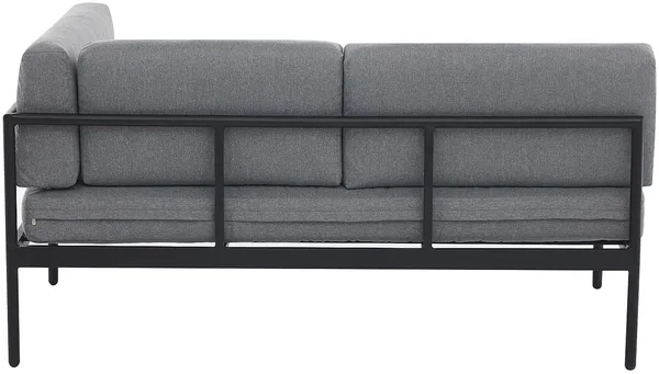 Vente-unique - GUIOMAR Gartensitzgruppe Metall Beige - B 151 cm x H 62 cm x L 250 cm Bild 3