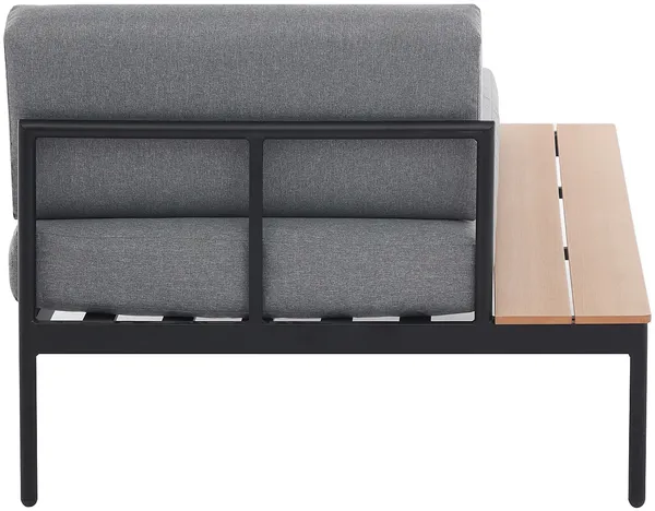 Vente-unique - GUIOMAR Gartensitzgruppe Metall Beige - B 151 cm x H 62 cm x L 250 cm Bild 5