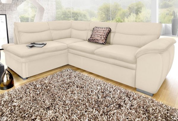 COTTA Ecksofa Leandra L-Form, wahlweise mit Bettfunktion und Bettkasten