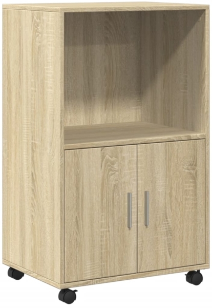 vidaXL Rollschrank Sonoma-Eiche 55x40x91 cm Holzwerkstoff 853184