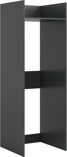 Waschmaschinenschrank (B/H/T: 66x195x62 cm) in anthrazit Nachbildung