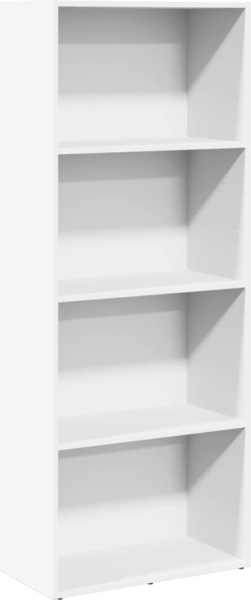vidaXL Bücherregal Weiß 60x30x152 cm Holzwerkstoff 857908