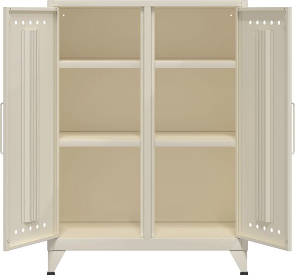 Bisley Fern Middle Sideboard aus Metall | Metallschrank im Retro-Instustrial Design in blau, FERMID-605 Bild 3