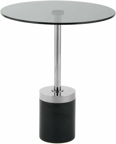 Beistelltisch Lana 125 Silber / Weiß