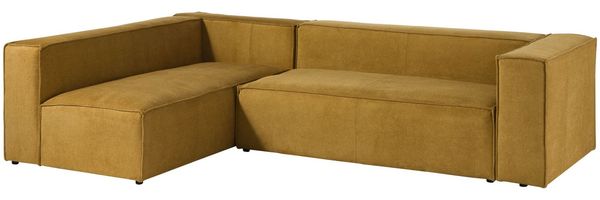Ecksofa modular 175x92x64 gelb BRUGGE