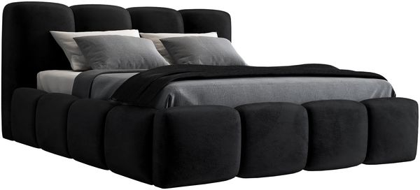 Polsterbett DONA 160x200 ohne Matratze mit Bettkasten und Lattenrost. Farbe: Schwarz 20 Bild 4