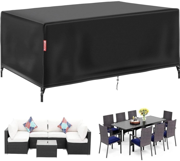 VniYors Gartenmöbel Abdeckung 420d Oxford Wasserdicht Schutzhülle Winterfest