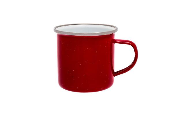 Origin Outdoors Emaille Tasse, 360 ml, rot