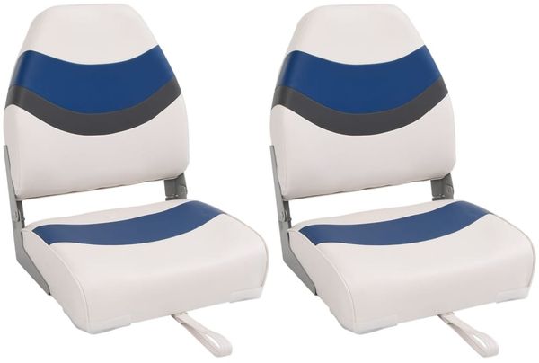 vidaXL Bootssitze 2 Stk. mit Hoher Rückenlehne Klappbar 44x38x55 cm 3284311