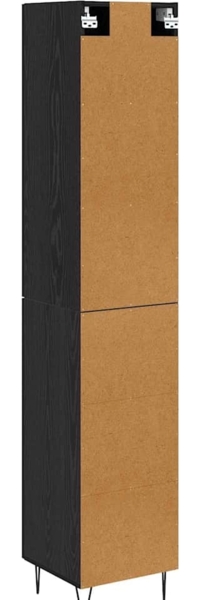 vidaXL Highboard Schwarz Eichen-Optik 69,5 x 34 x 180 cm Holzwerkstoff 3402733 Bild 9