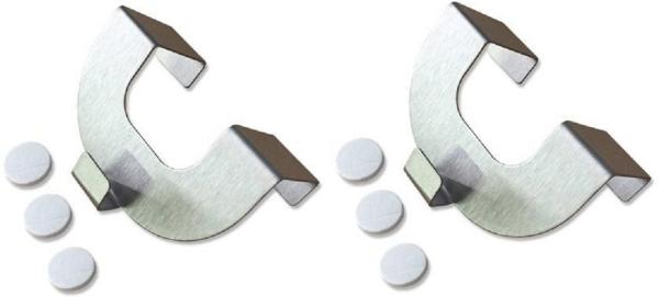 Fensterhaken Metall 4 cm U-Form 2-er Pack