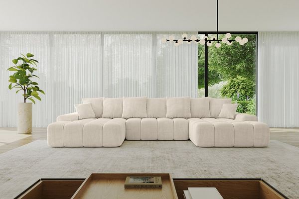 ALTDECOR Wohnlandschaft ENSI-U, Sofa Praktische Bequeme Funktionsecke Couch L-Form Eckcouch, Corner Sofa L-Form Vielseitige Sofa Wohnlandschaft Wohnzimmer
