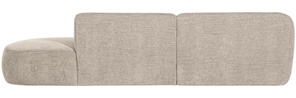 Ecksofa Polly aus Webstoff, modern linksseitig, Sand, weich gepolstert für dein Wohnzimmer Bild 4
