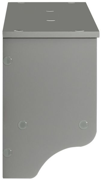 SoBuy FRG282-HG Wandgarderobe, MDF, Lackiert, Grau, 100 x 31 x 20 cm