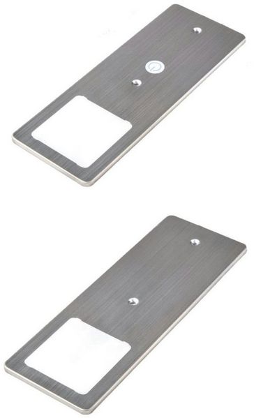kalb LED Unterbauleuchte LED Unterbauleuchten Edelstahl gebürstet 5W - mit Touch-Dimmfunktion, 2er Set warmweiß, warmweiß