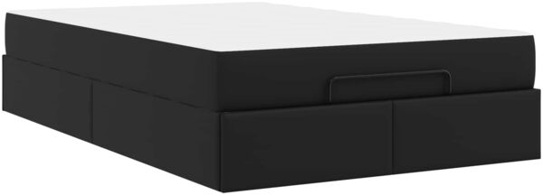 vidaXL Bettgestell mit Matratze Sonstiges 2 pcs Schwarz PVC 3399417 Bild 8