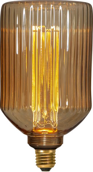 LED-Leuchtmittel Decoled Classic E27 1W Braun Zylinder