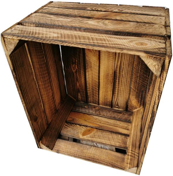 Obstkiste Vintage Geflammt 50 x 40 x 30cm