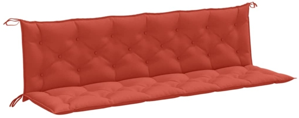 vidaXL Gartenbank-Auflagen 2 Stk. Melange Rot 200x50x7 cm Stoff 4002636