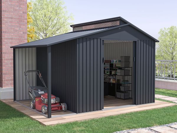 Metall Gerätehaus Viva Varianta, Stahl Anthrazit, 9,12 m²