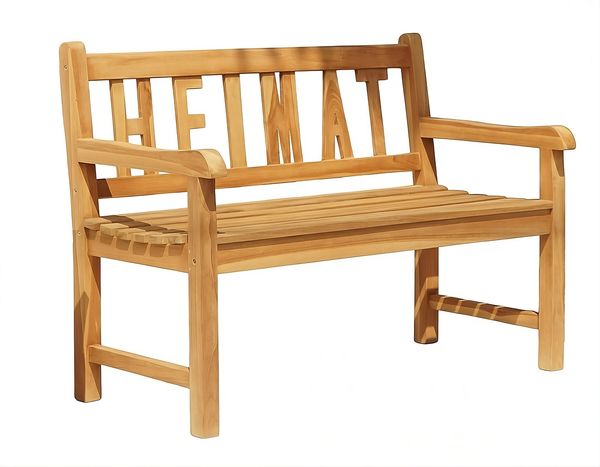 Gartenbank HEIMAT 2-Sitzer aus Teak | Wetterfest & Langlebig