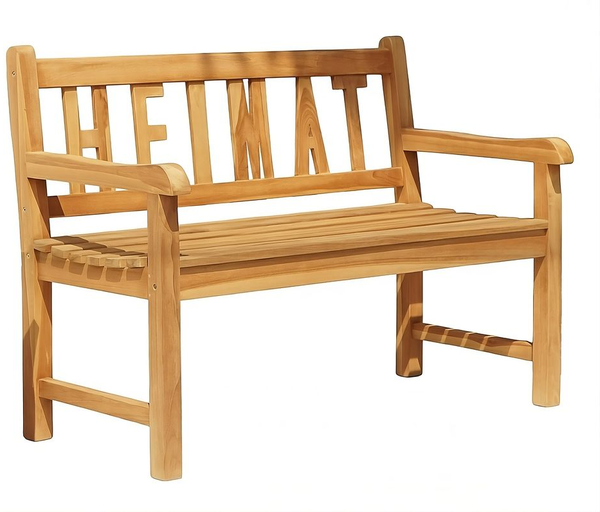 Gartenbank HEIMAT 2-Sitzer aus Teak | Wetterfest & Langlebig
