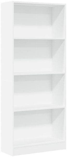 Bücherregal | Standregal Weiß 60x24x143 cm Holzwerkstoff