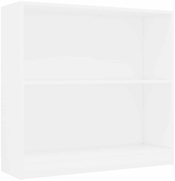 vidaXL Bücherregal Weiß 80x24x75 cm Holzwerkstoff 800891