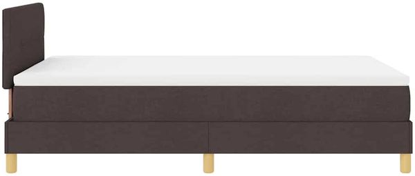 vidaXL Boxspringbett mit Kissen Dunkelbraun 120 x 200 cm Stoff 3338912 Bild 8