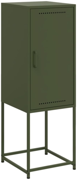 vidaXL Highboard Olivgrün 36x39x107 cm Stahl 846534
