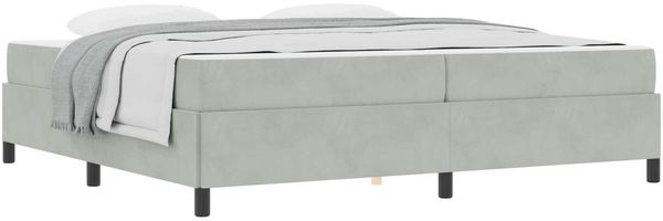vidaXL Bettrahmen Hellgrau 200 x 200 cm Stoff 3399084 Bild 2