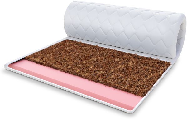 Topper 90x200 cm Matratzenauflage mit KOKOS Höhe 6 cm Visco Schoner H2 H4