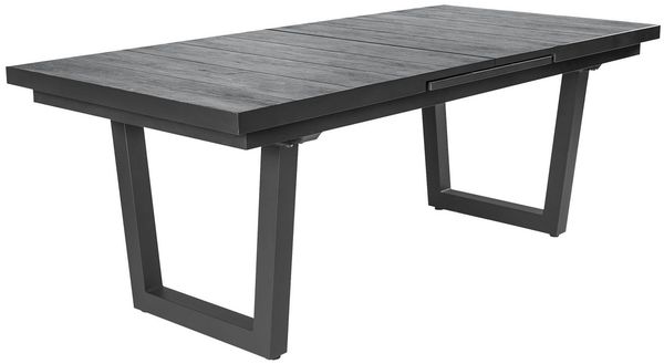 Gartentisch Nizza Ausziehtisch mit Synchronauszug 160/210x100x75 cm Keramik Anthrazit